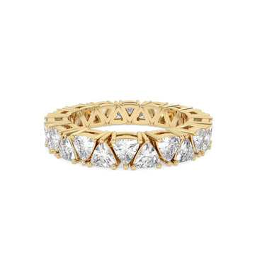 Stackable Lab Grown Diamond Gold & Silver Ring