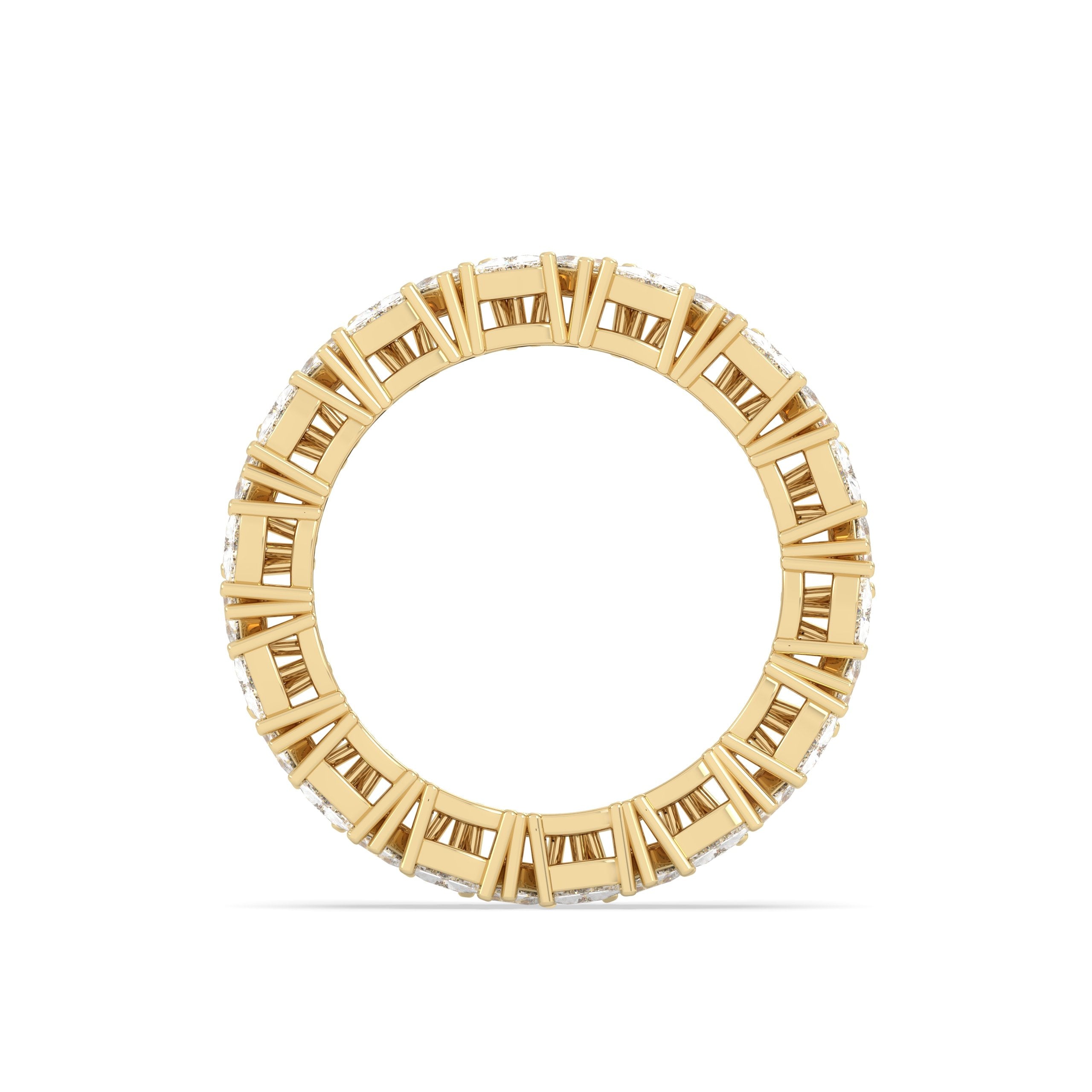 Stackable Lab Grown Diamond Gold & Silver Ring