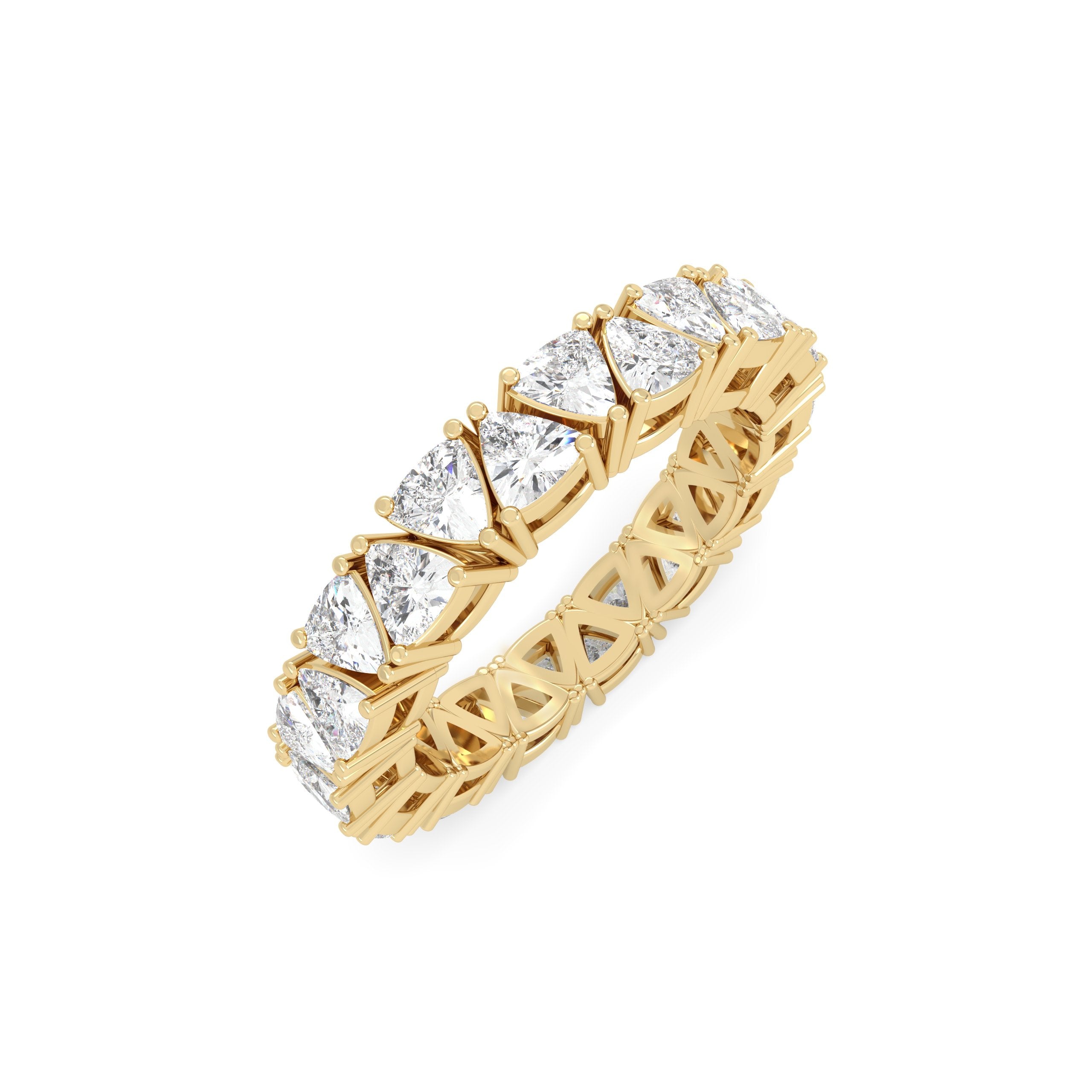Stackable Lab Grown Diamond Gold & Silver Ring