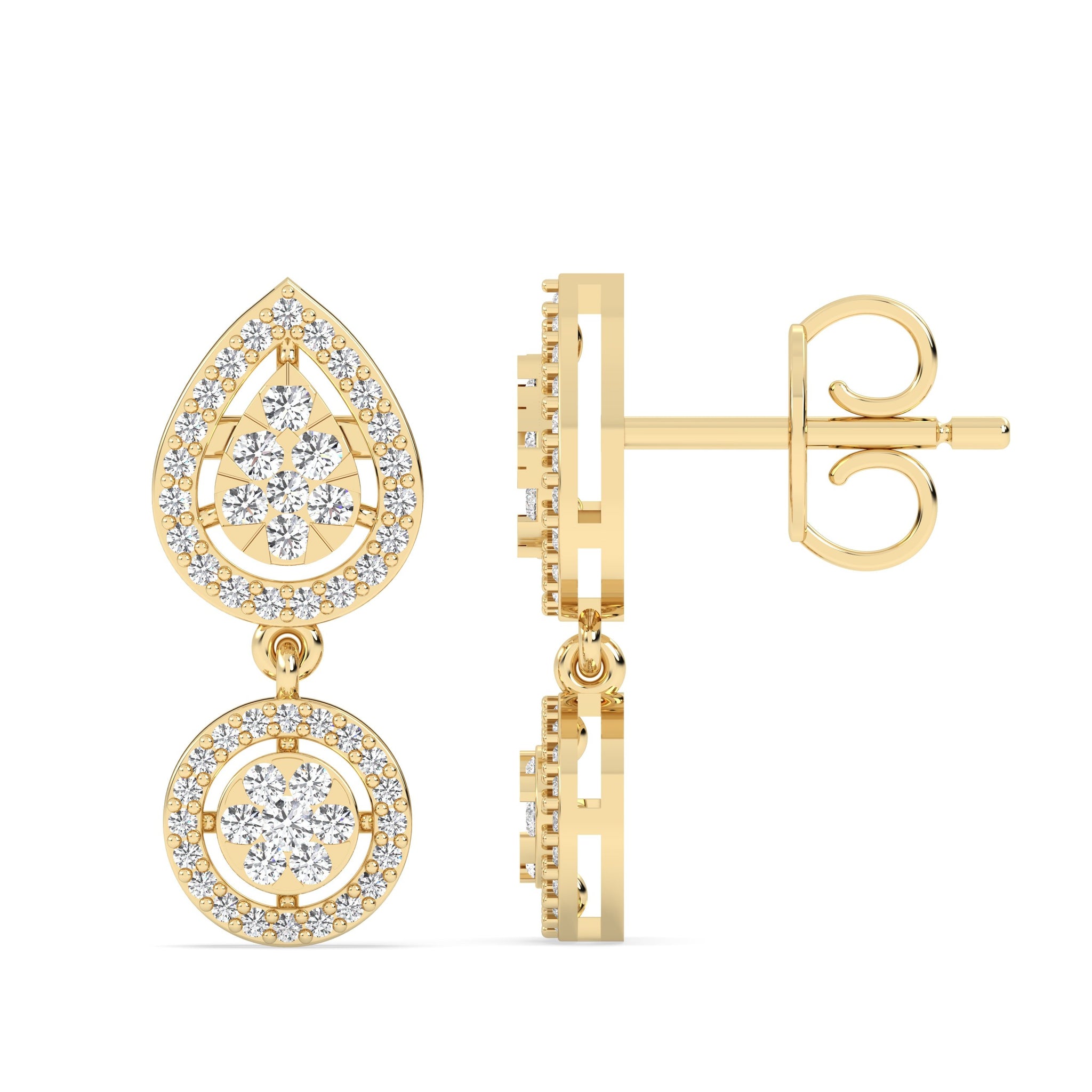 Pear Curl Earrings