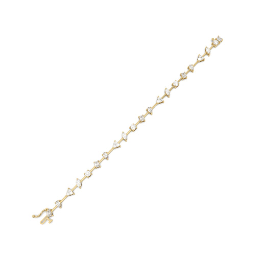 Tennis Lab Grown Diamond Bracelet – Multi Shaped Elegant