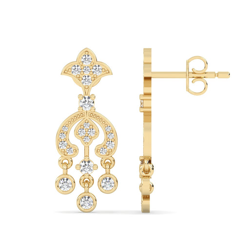 Lab Grown Diamond Earrings – Chand – 925 Silver