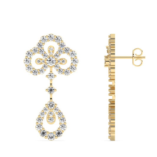 Pear Bond Drop Earrings