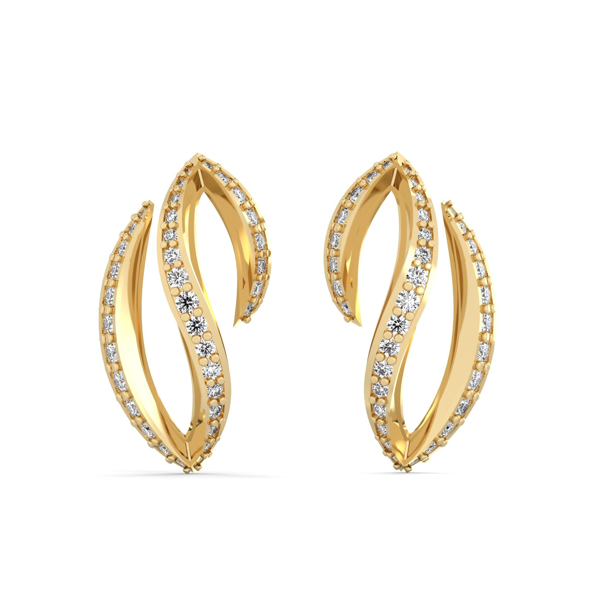 Lab Grown Diamond Earrings – Cygnet Hoop – 925 Silver
