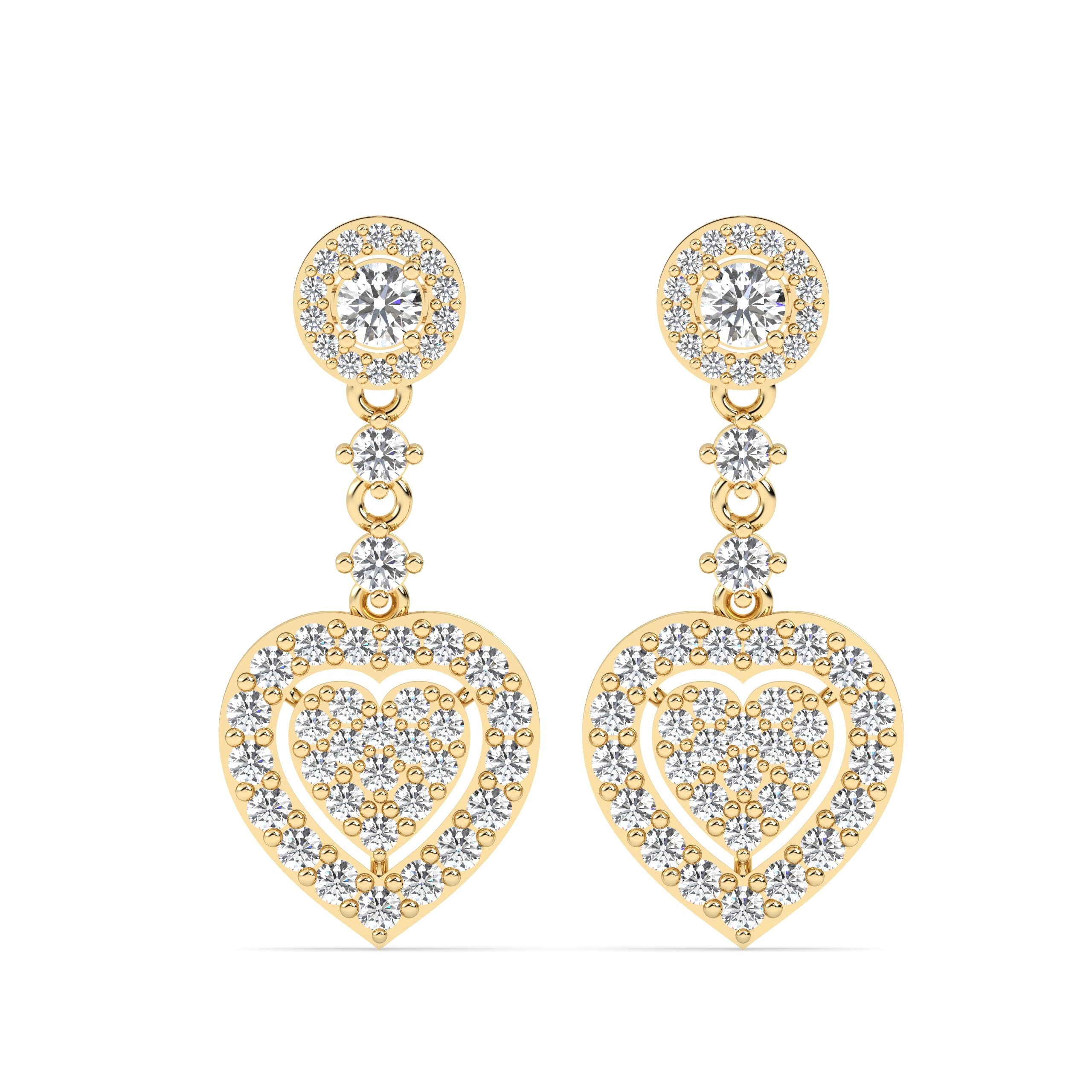 Drop Lab Grown Diamond Earrings – Grace