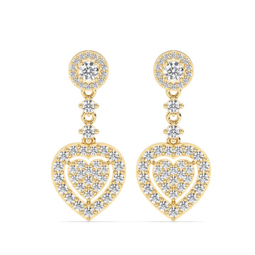 Grace Heart Drop Earrings
