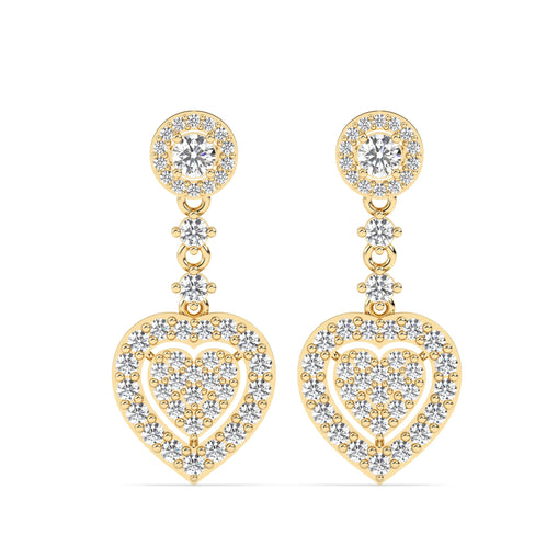 Grace Heart Drop Earrings