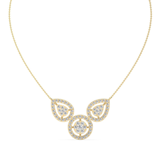 Lab Grown Diamond Necklace – Curl – 925 Silver
