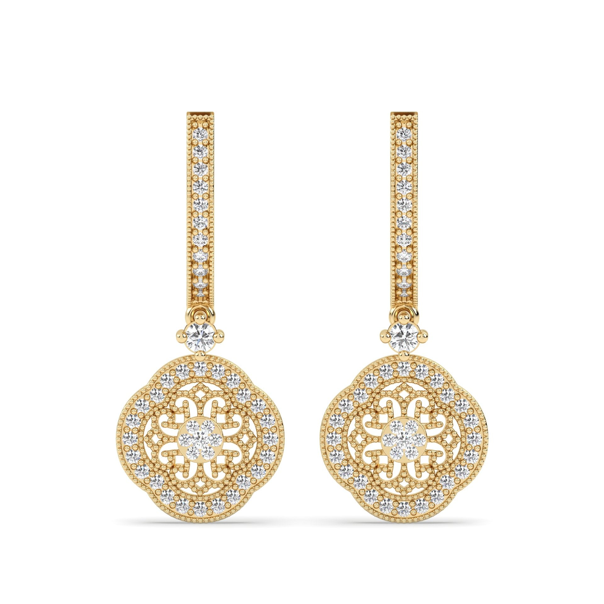 Lab Grown Diamond Earrings – Basic – 925 Silver