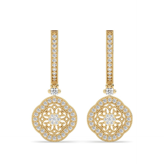 Lab Grown Diamond Earrings – Basic – 925 Silver