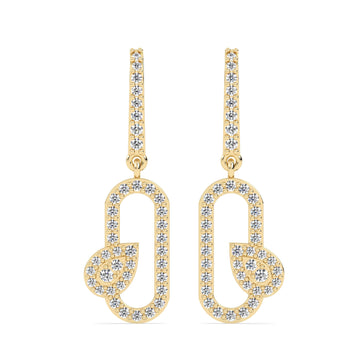 Cylindrical Pear Drop Earrings