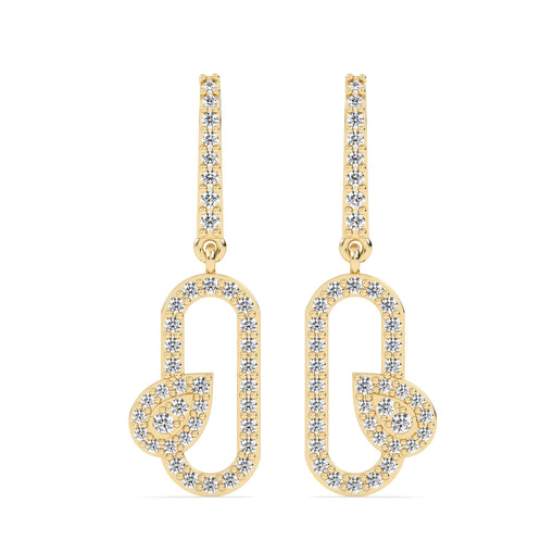 Cylindrical Pear Drop Earrings