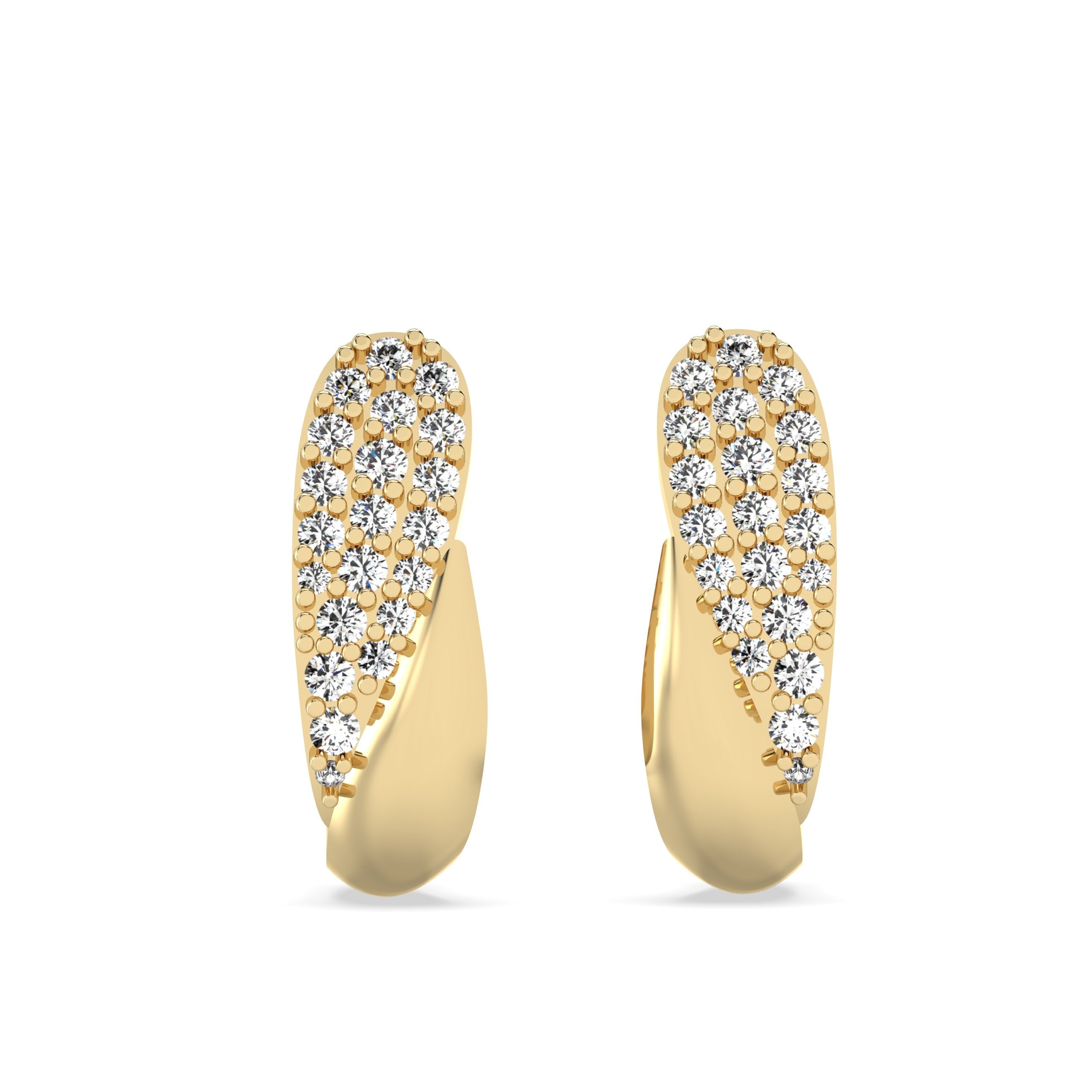 Starlight Gold Hoop Earrings