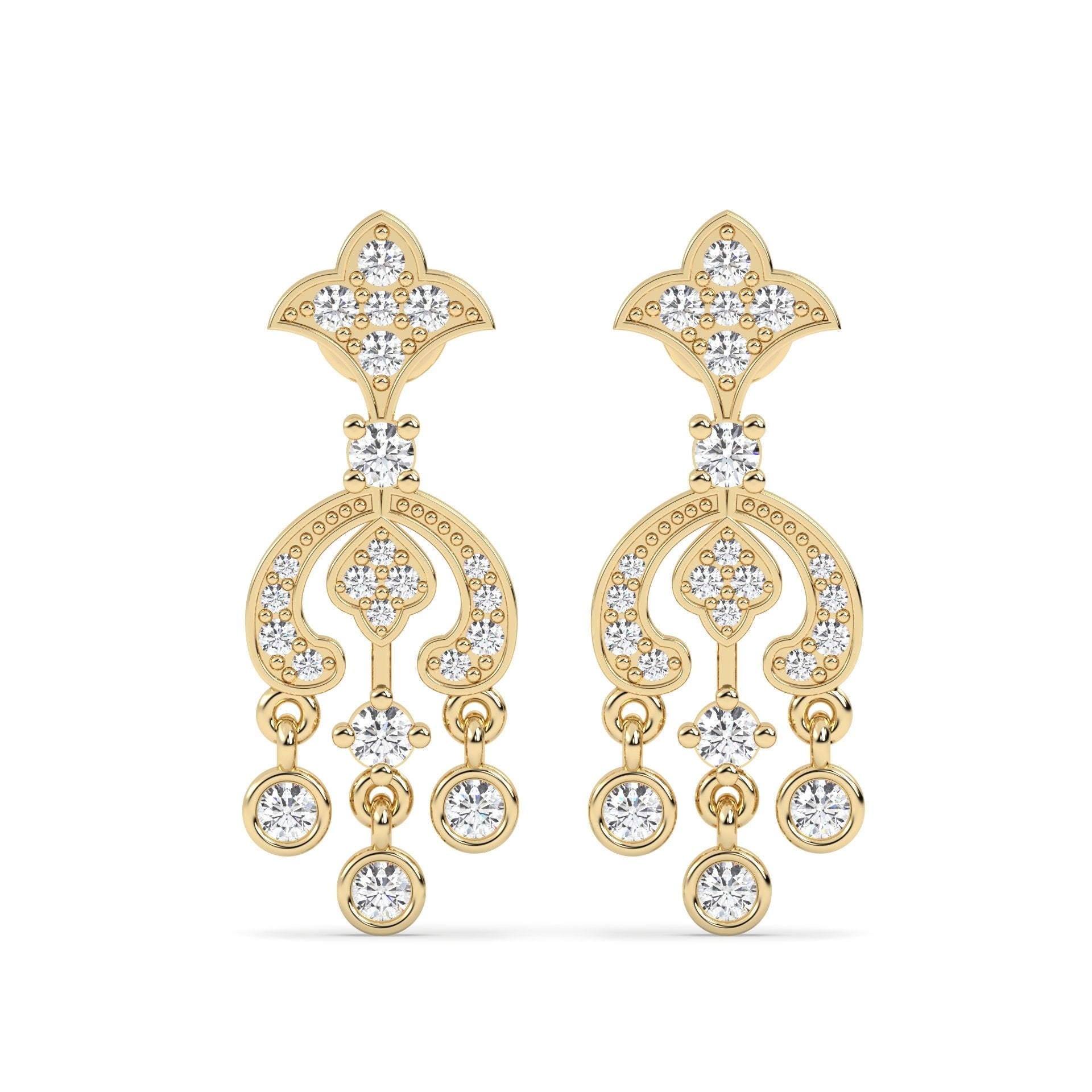 Lab Grown Diamond Earrings – Chand – 925 Silver