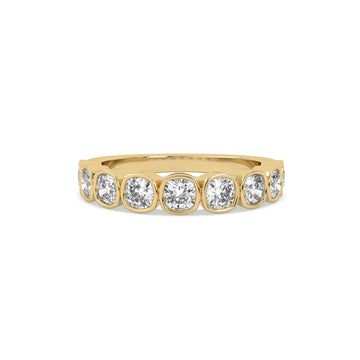 Cushion Bezel Lab Grown Diamond Ring