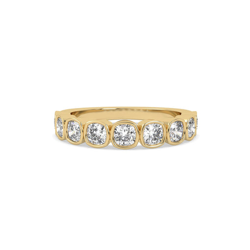 Cushion Bezel Lab Grown Diamond Ring