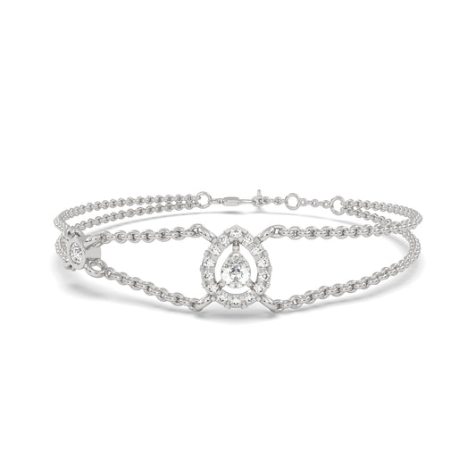 0.35 Ct Pear Bracelet