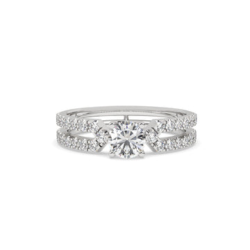 Harmony Twin Ring in silver jewelery