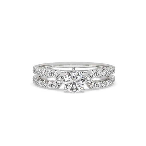 Harmony Twin Ring in silver jewelery