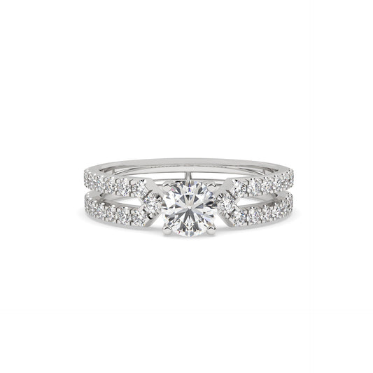 Harmony Twin Ring in silver jewelery