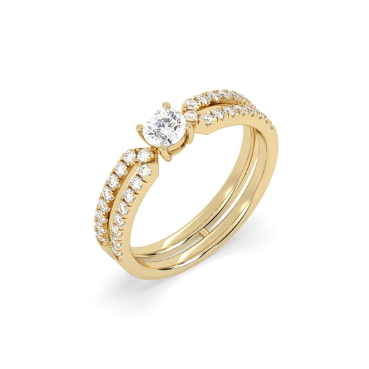 Harmony Twin Ring in womens gold ring designs