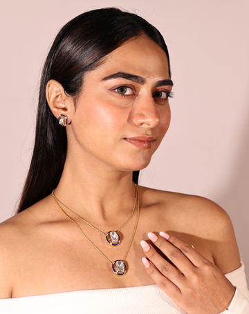 Neelam Orbit Earrings