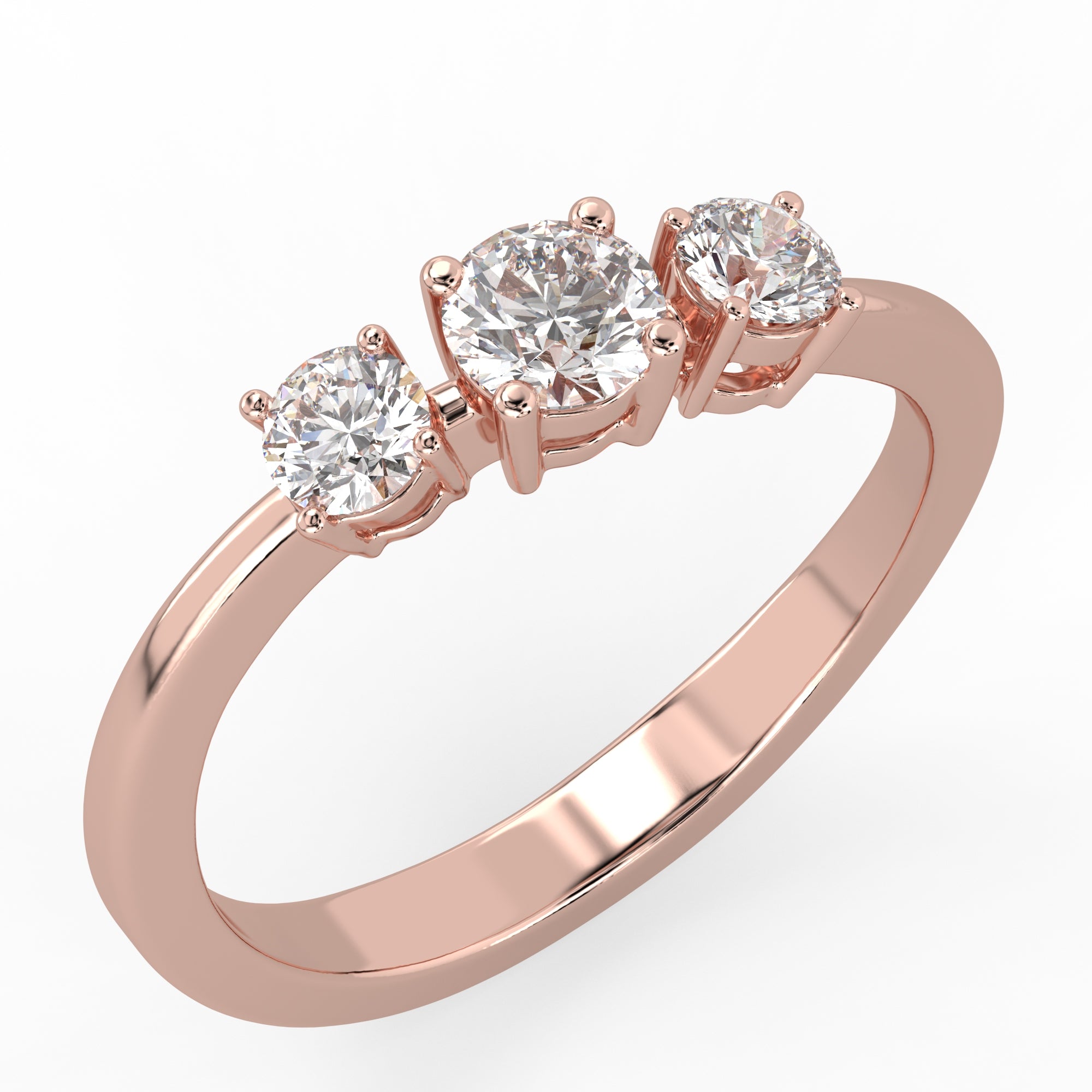 Trio Luna Ring Rose Gold