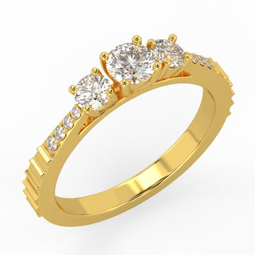 Trio Nova Eternal Ring Yellow Gold