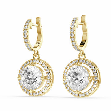 Nadir Round Drop Earring for women for gifting