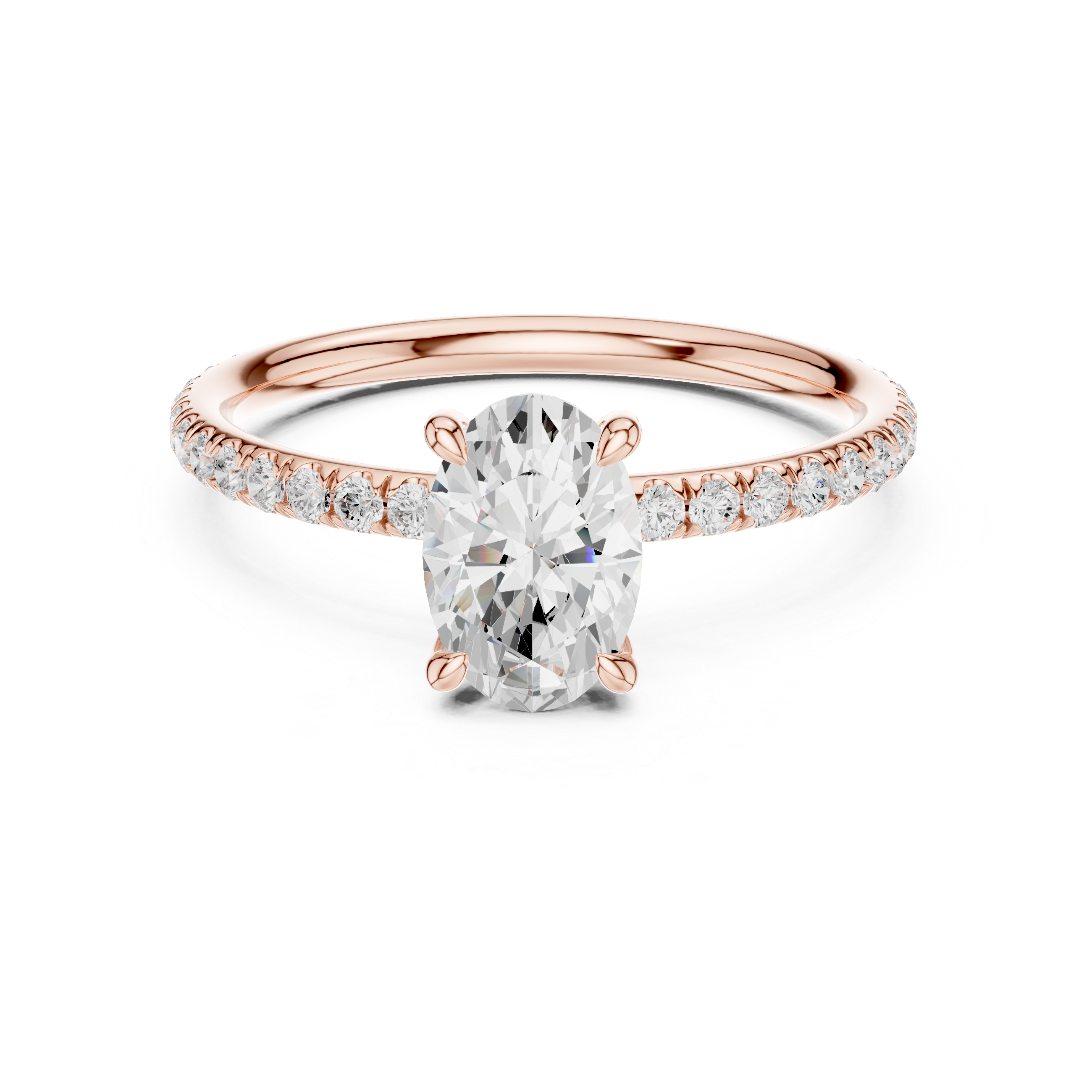 Oval Ring rose gold