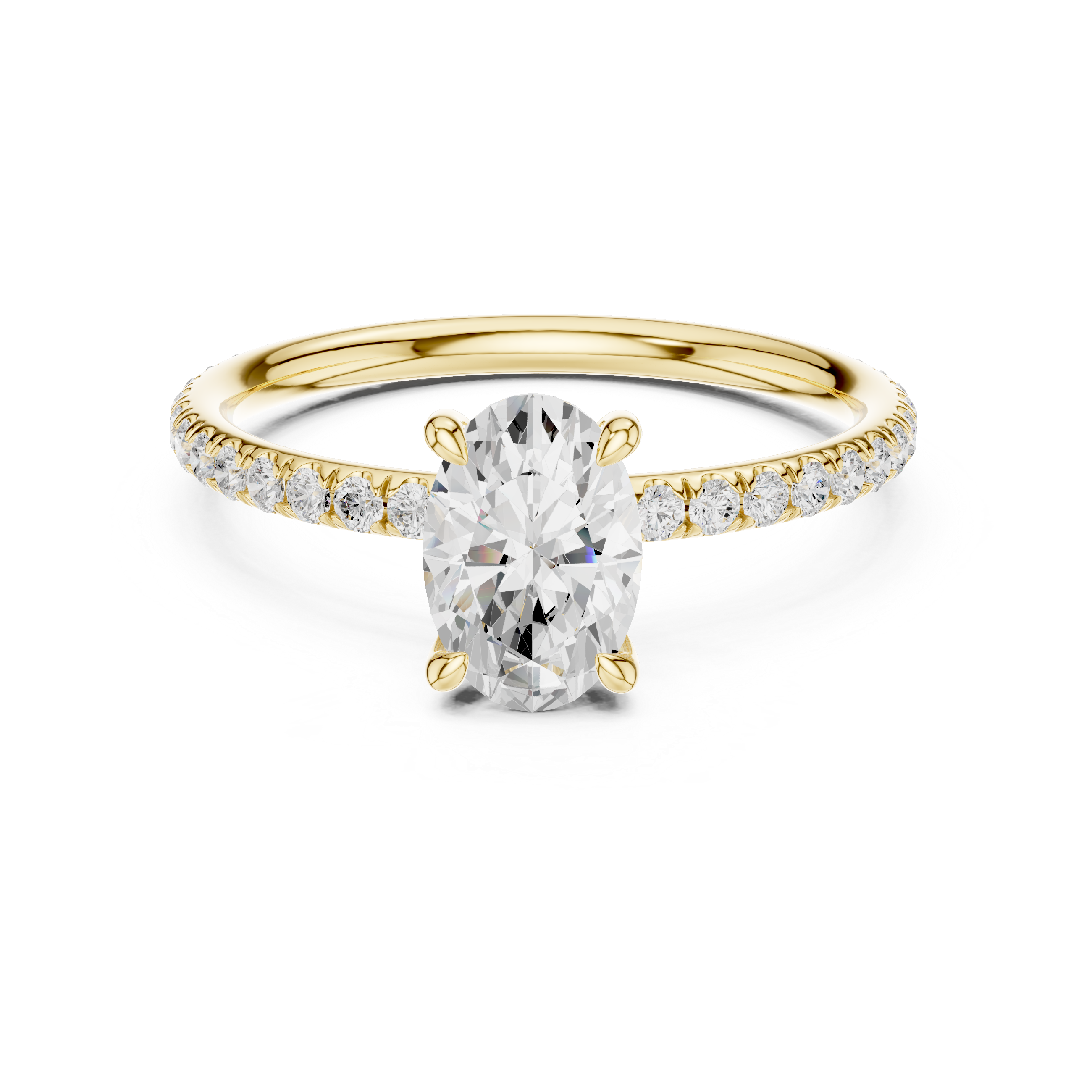 Oval Ring yellow gold