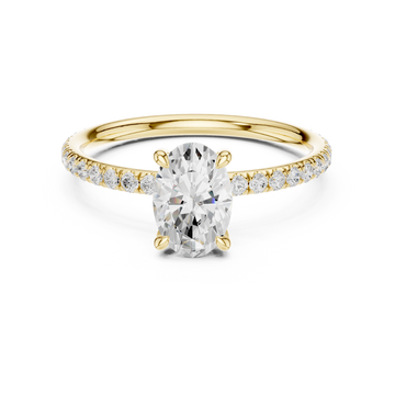 Oval Ring yellow gold