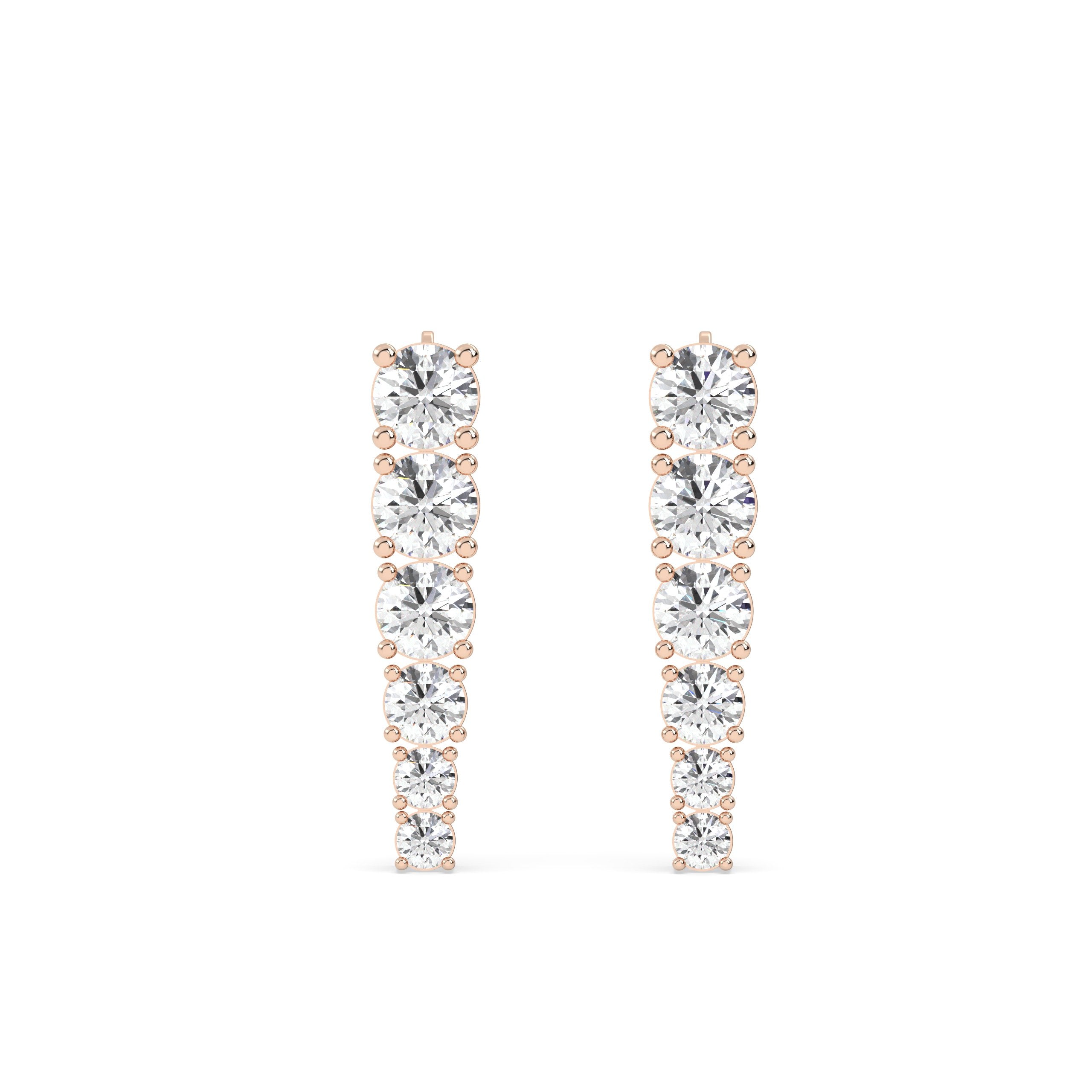 Drop Lab Grown Diamond Earrings – Elegant