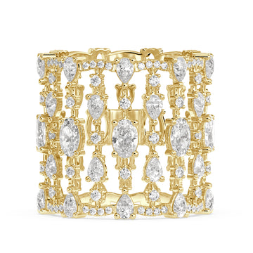 Oval Cocktail Lab Grown Diamond Ring – Akasa