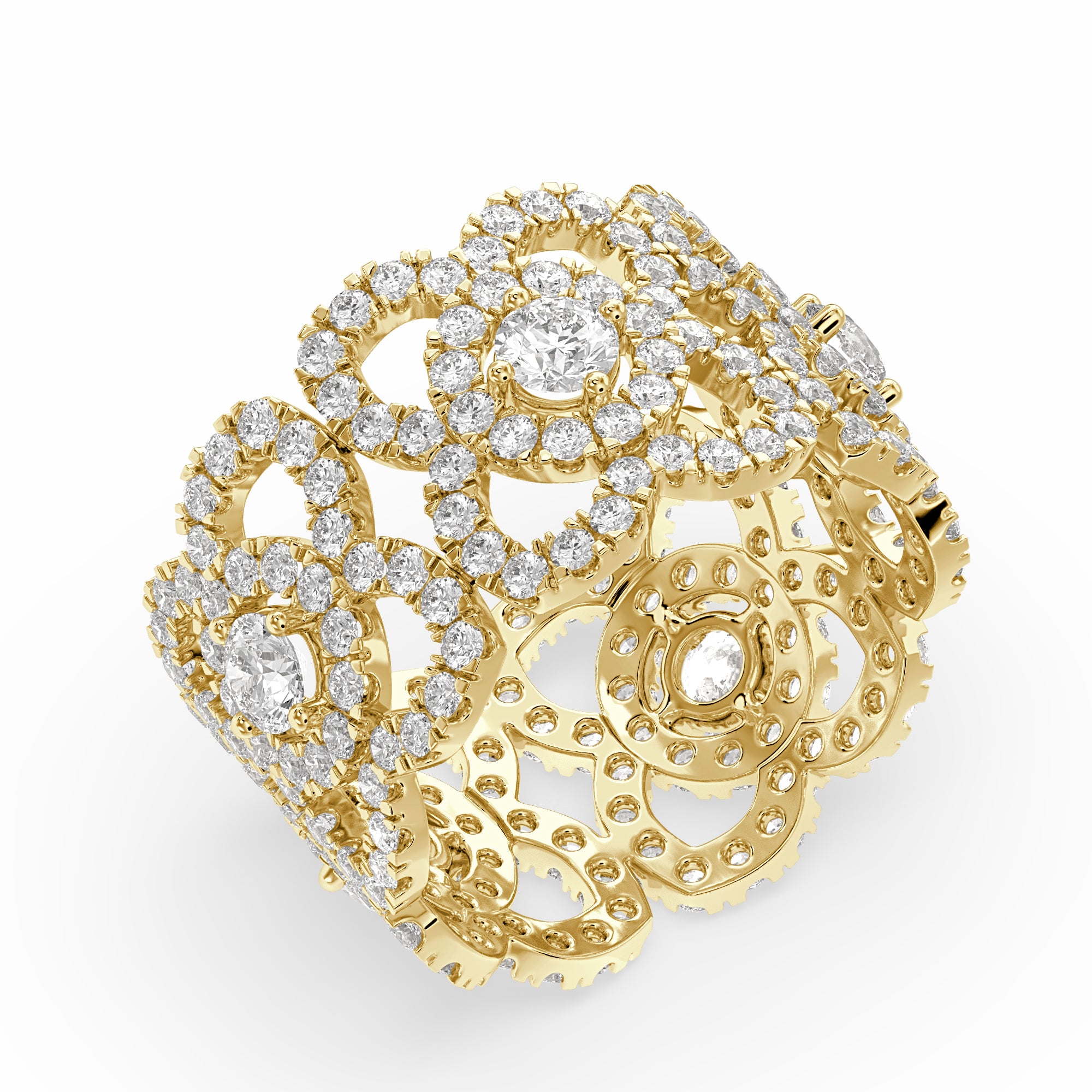 Round Cocktail Lab Grown Diamond Ring – Telīvina