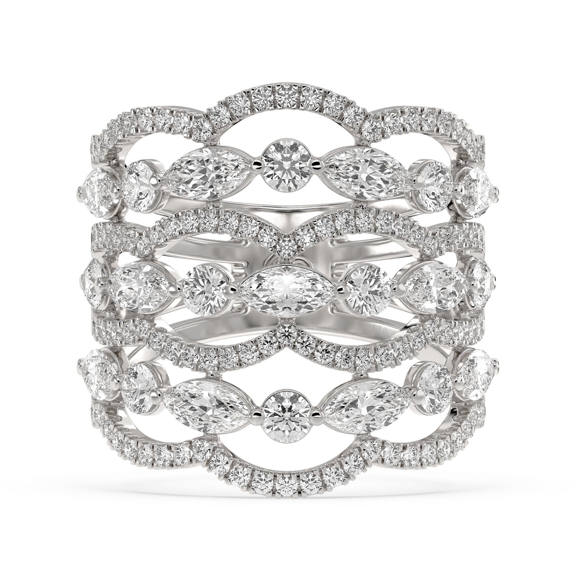 Stackable Lab Grown Diamond Ring – Nafis – 925 Silver