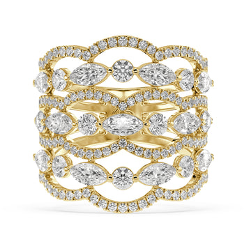 Stackable Lab Grown Diamond Ring – Nafis – 925 Silver