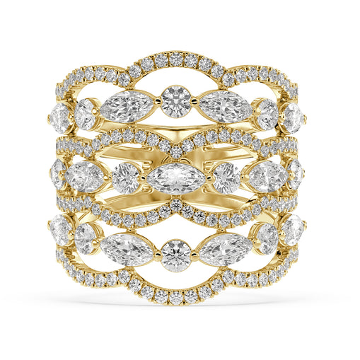 Stackable Lab Grown Diamond Ring – Nafis – 925 Silver