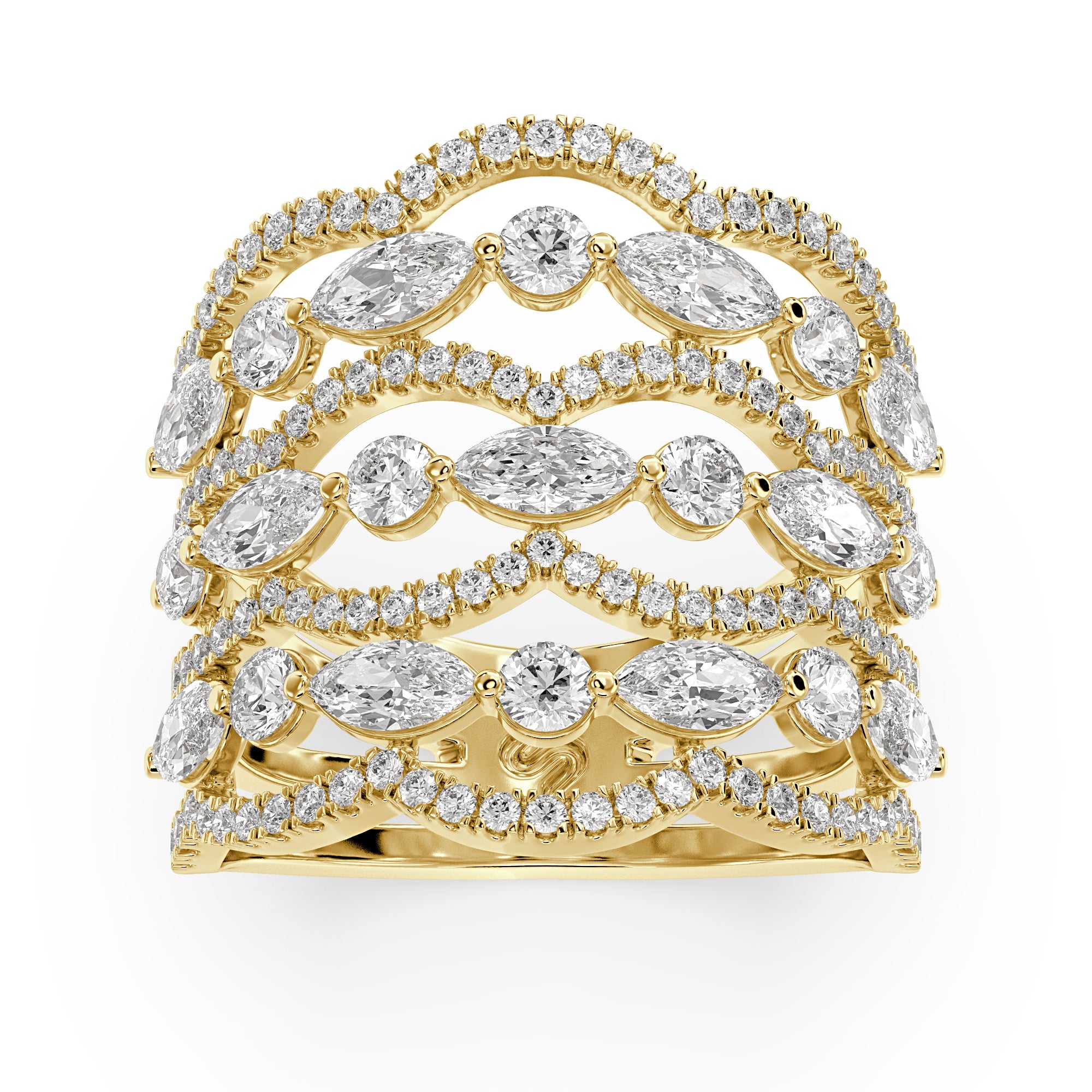 Stackable Lab Grown Diamond Ring – Nafis – 925 Silver