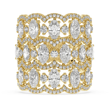 Oval Cocktail Lab Grown Diamond Ring – Telīvina