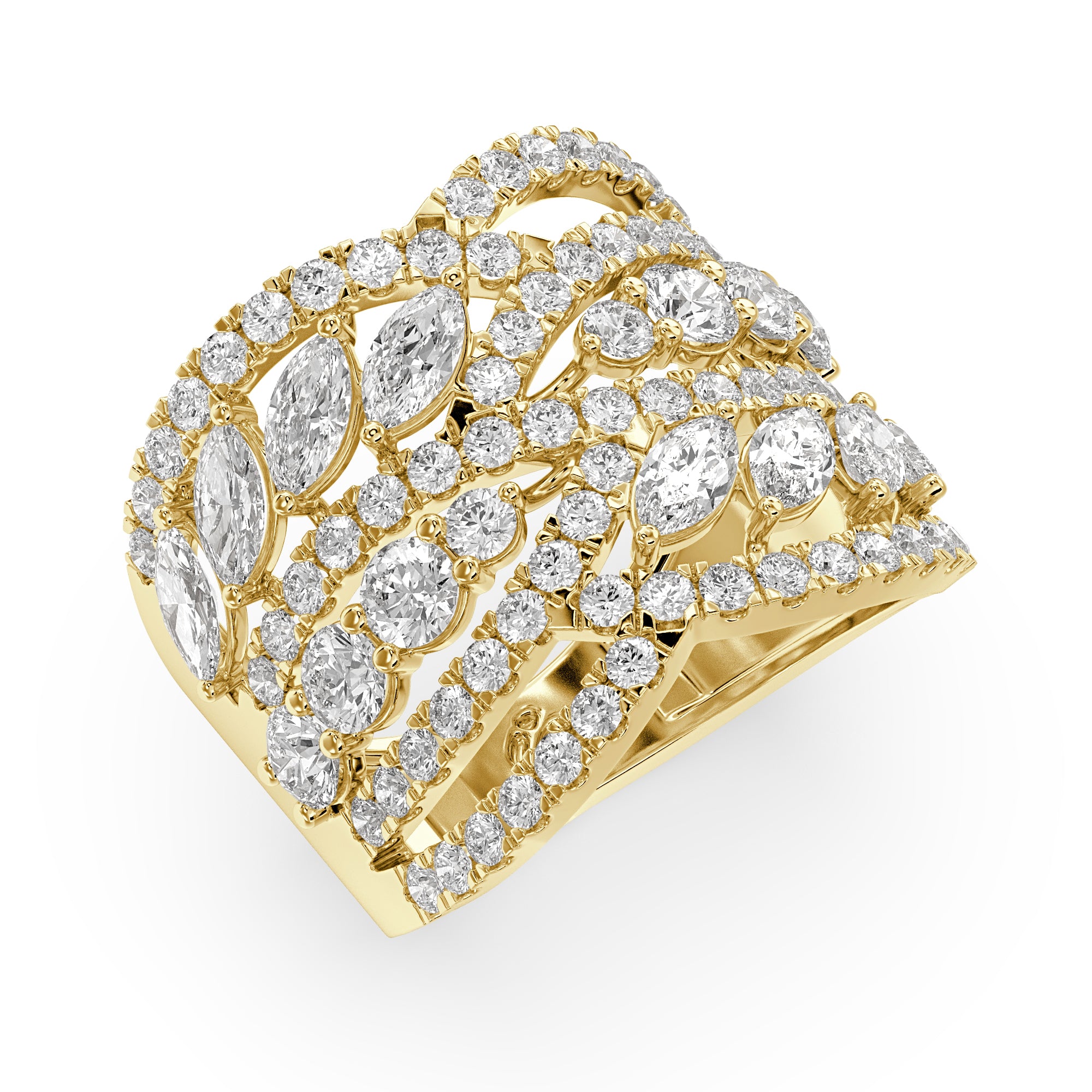 Marquise Cocktail Lab Grown Diamond Ring – Anka