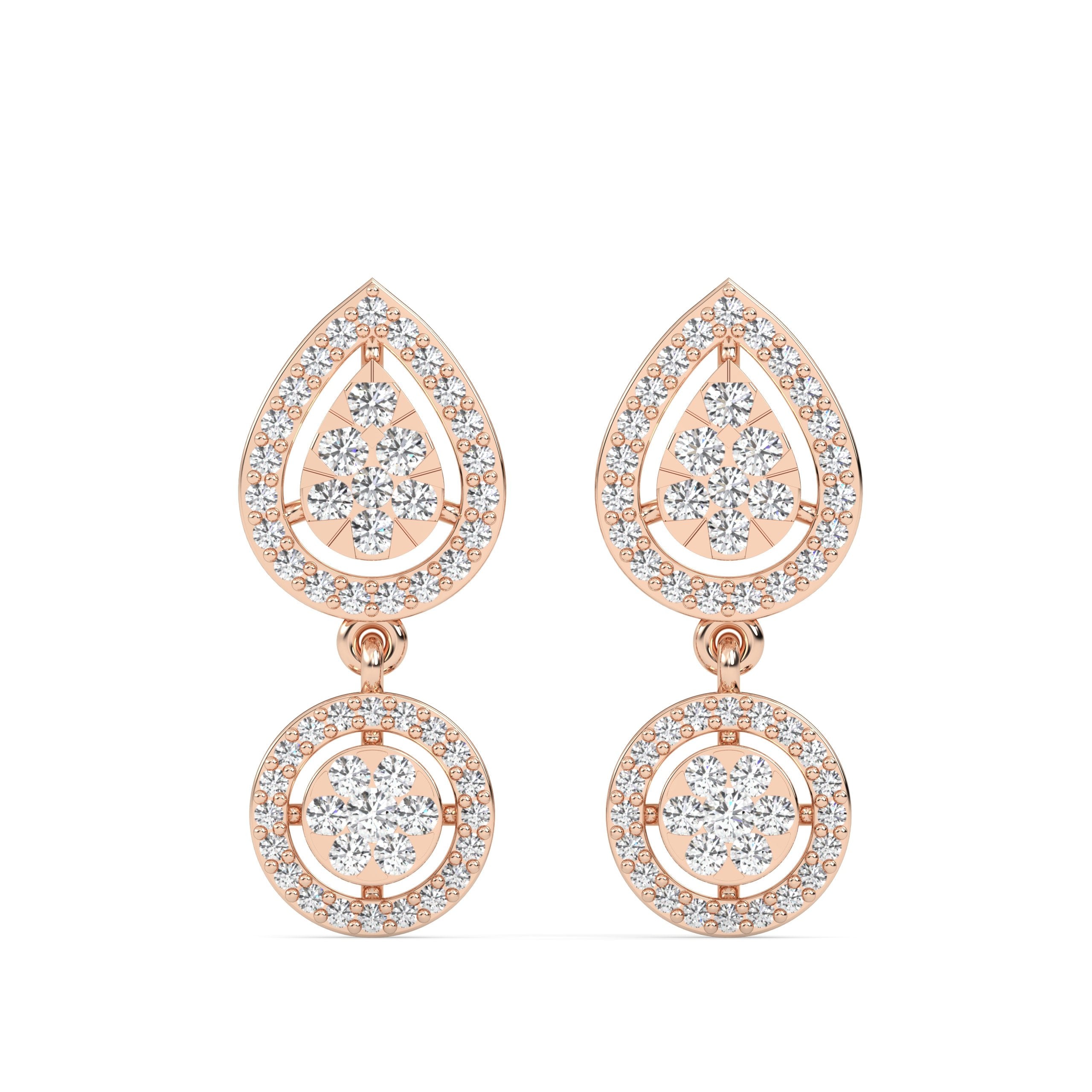 Pear Curl Earrings