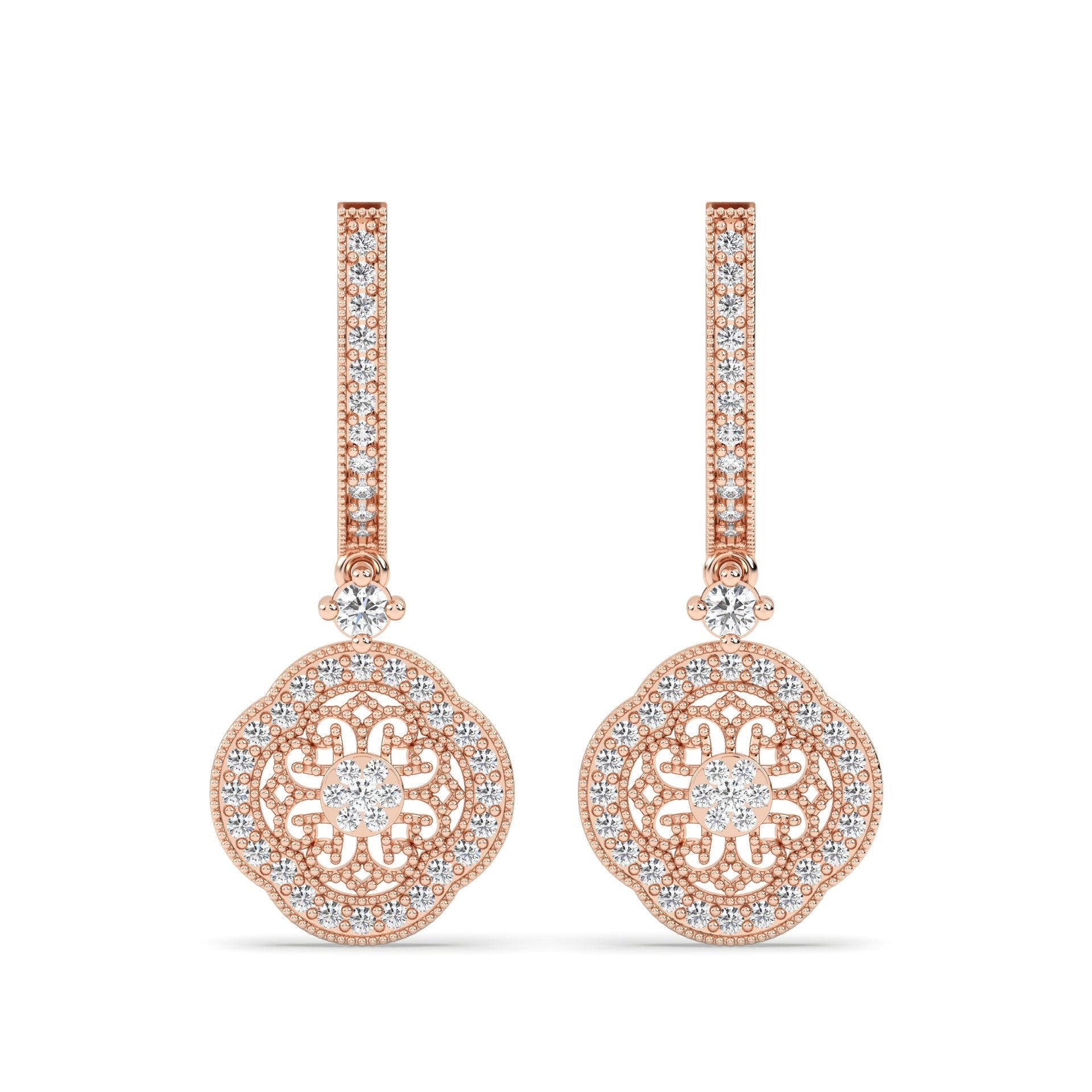 Lab Grown Diamond Earrings – Basic – 925 Silver