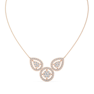 Lab Grown Diamond Necklace – Curl – 925 Silver