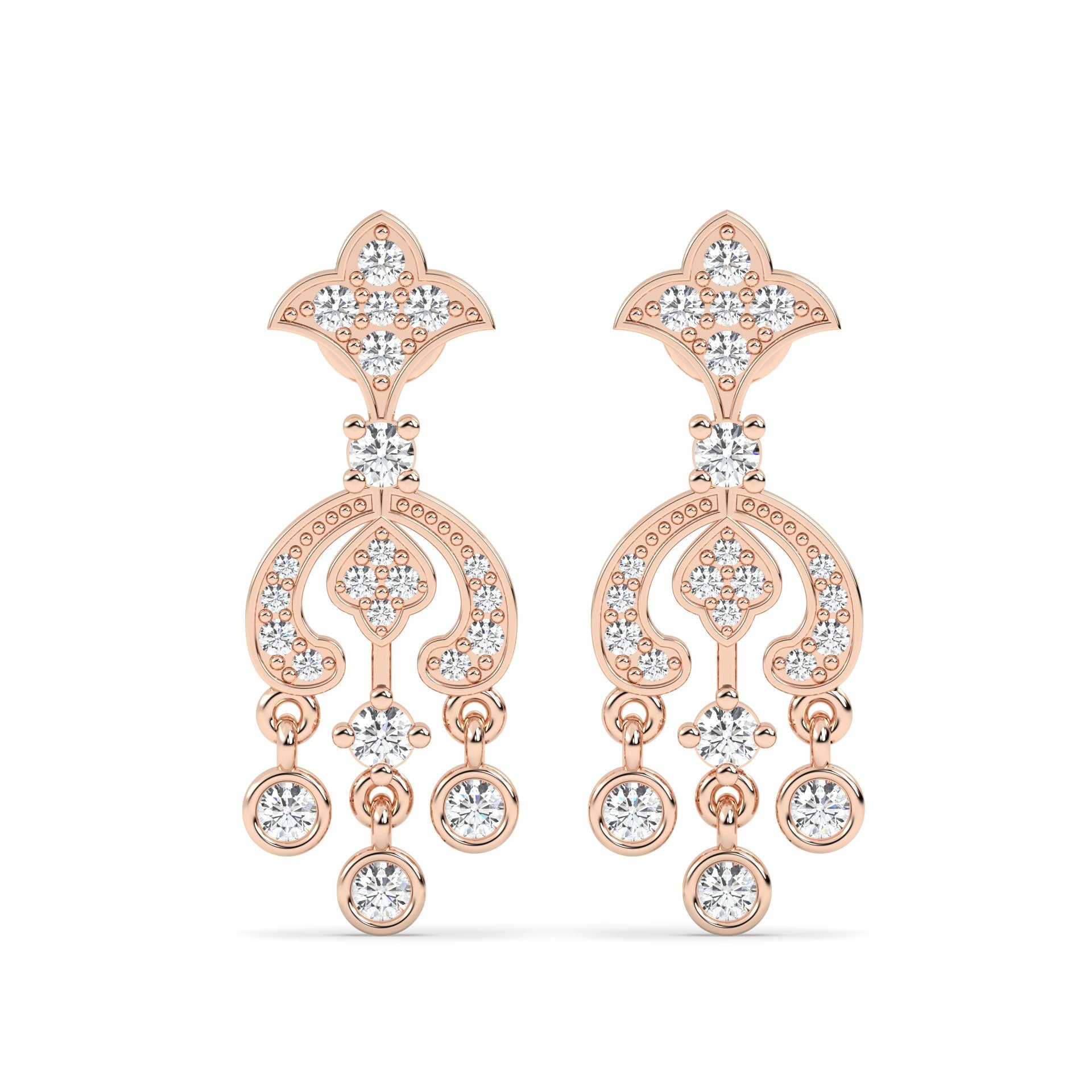 Lab Grown Diamond Earrings – Chand – 925 Silver
