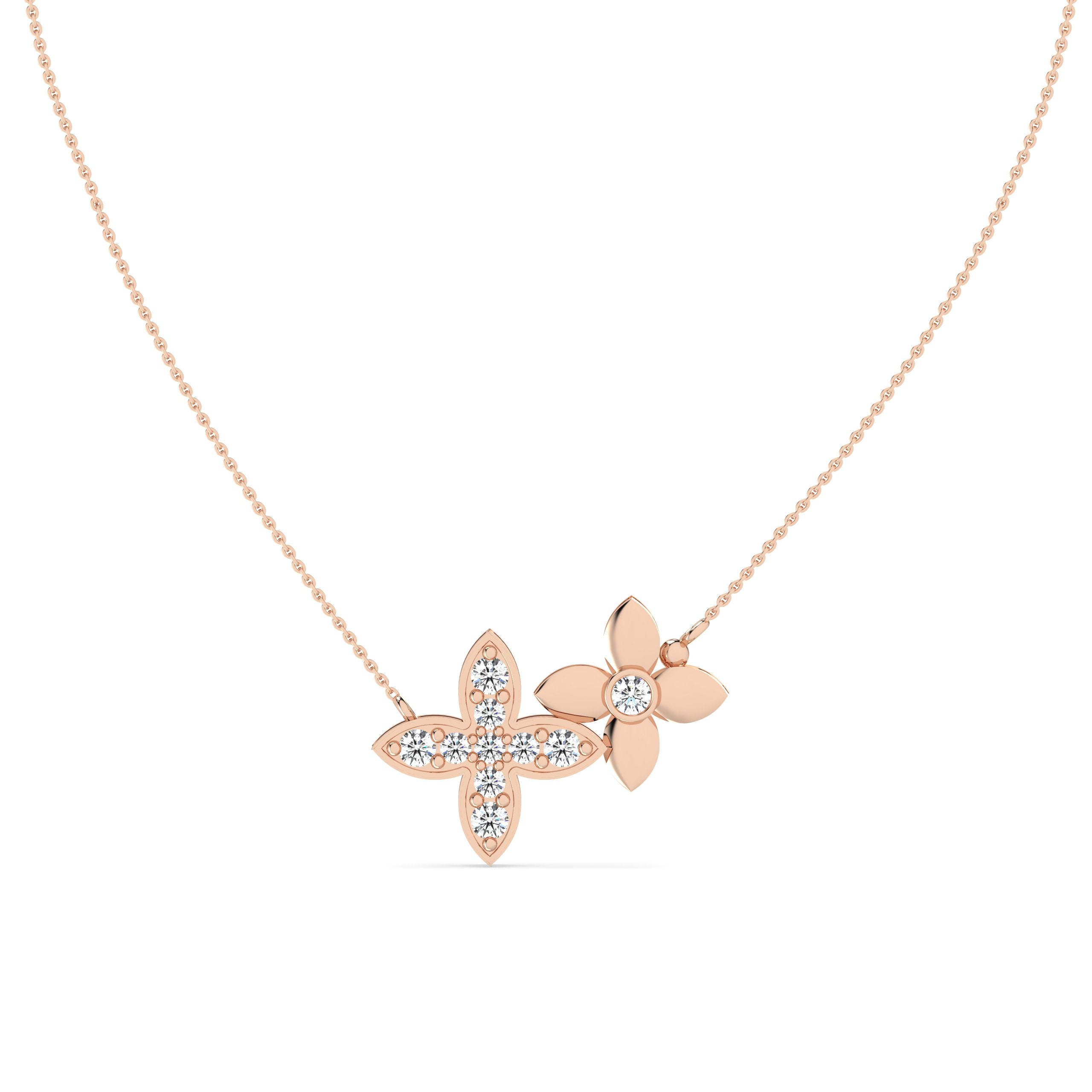 Lab Grown Diamond Necklace – Bloomdot – 925 Silver