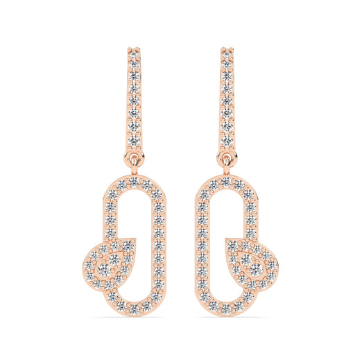 Drop Lab Grown Diamond Earrings – Cylindrical