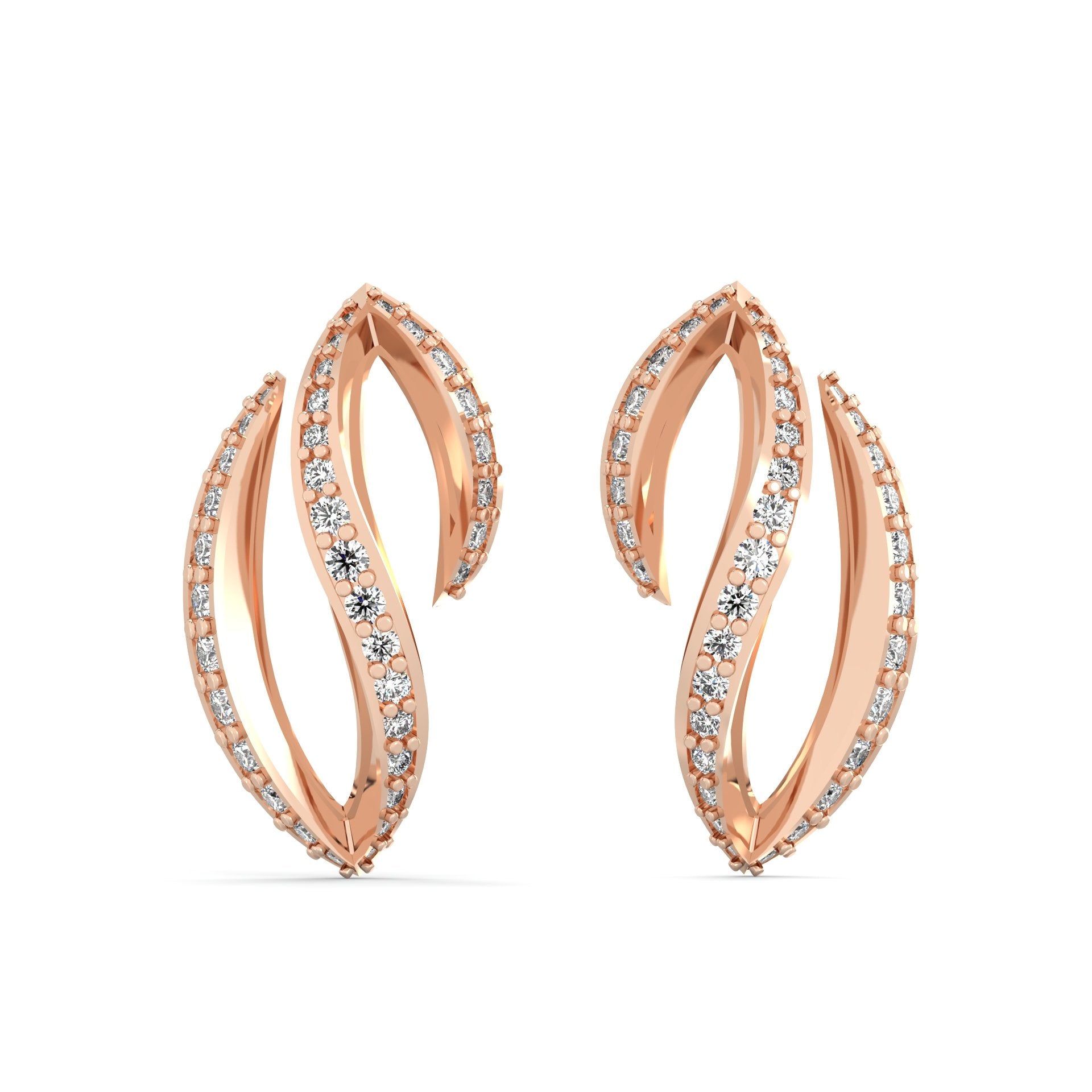 Lab Grown Diamond Earrings – Cygnet Hoop – 925 Silver