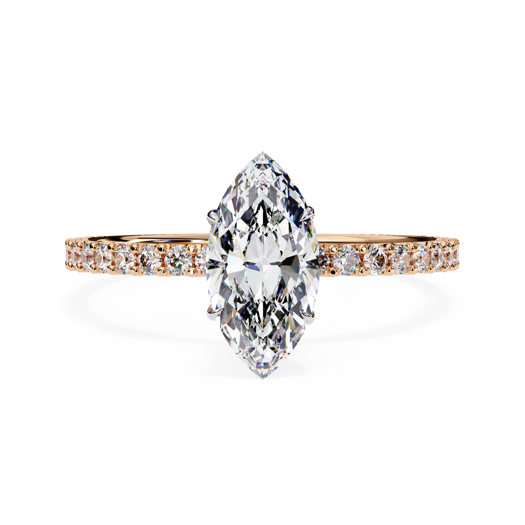 Rose Gold Marquise Ring