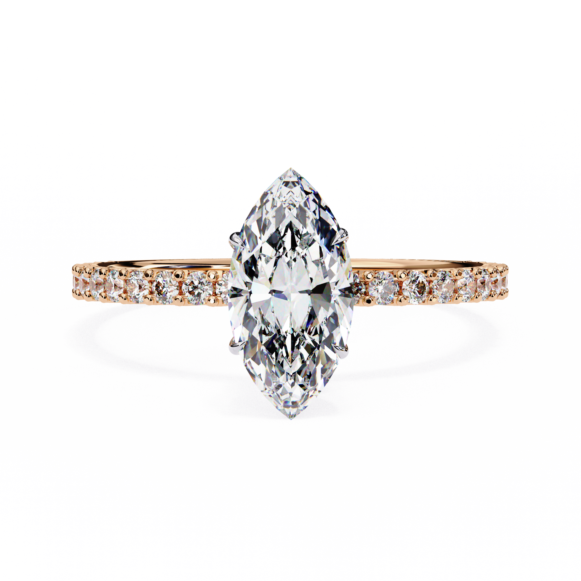 Rose Gold Marquise Ring